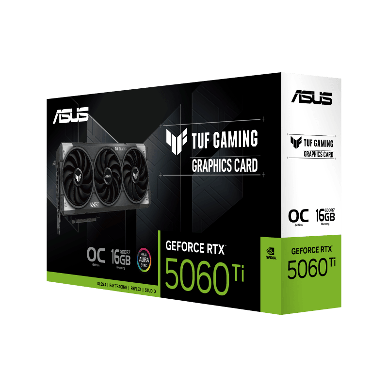 نمای جانبی کارت گرافیک ASUS RTX 4060 Ti Dual EVO 8GB